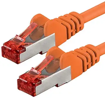 1aTTack.de 1aTTack 7934698 10m CAT6 nätverkskabel CAT.6 patchkabel Ethernet-kabel SFTP PIMF 1000 Mbit s 1 bit orange