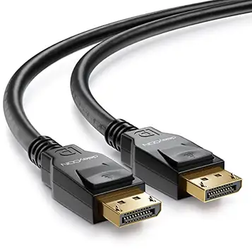 deleyCON 1,5m DisplayPort 8K-Kabel 1.4-1080P upp till 8K Optimal för Spelmonitorer upp till 240 Hz PC HBR3 DSC HDR-10