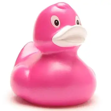 Duckshop Elena badanka – rosa metallic I pipande anka I L: 9 cm