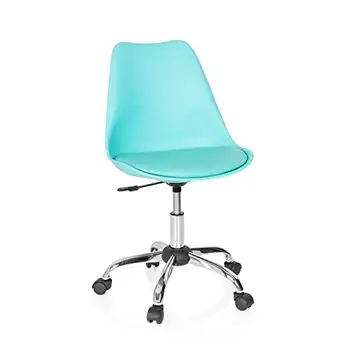 hjh OFFICE 742009 Retro kontorsstol Fancy PRO Unik design med en antydan av retro, Mycket bekväm, mjukt stoppad stol, Steglös justering av sitshöjden, Stort färgurval