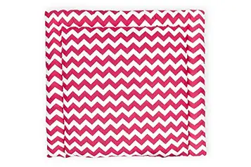 KraftKids CVR112-85 Wickelkudde i Chevron magenta, omklädningsunderlag 85 x 75 cm (BxT), omklädningskudde, flerfärgad, 790 g