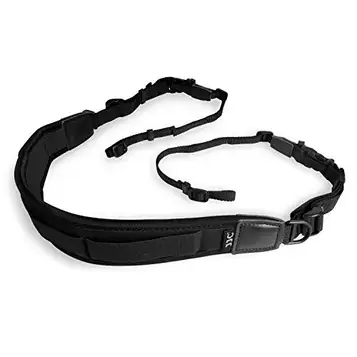 Ares Foto ® Ergonomisk kamerarem. Camera Strap. Tillverkad av svart neopren. Fästs på kamerans två bältesöglor. För Canon Sony Nikon Sigma Olympus Panasonic Pentax Leica etc.