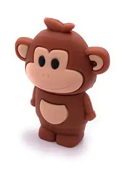 H-Customs Monkey i brunt USB-minne USB-minne minne 8 GB 16 GB 32 GB USB 3.0/8GB