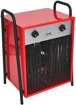 WDH Aktobis E-heater Fläktluftvärmare -IFH20 med integrerad fläkt och en max. värmeeffekt på mycket kraftfulla 20.000 watt (20 kW)