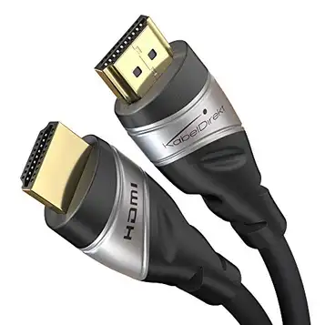 KabelDirekt – 10K & 8K HDMI Kabel, HDMI 2.1b – 1,5m – Tillgänglig i 0,5-5m – Certifierad, utvecklad i Tyskland (Ultra High Speed Kabel för PC, PS5, Xbox, monitor och TV – svart-silver)