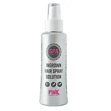 PINK Cosmetics PINK Ingrown Hair Spray Solution (100 ml) – Perfekt efter vaxning, sockring och rakning För inåtväxt hår och rakhyvel Lämplig för hela kroppen, särskilt ansiktet, armhålorna och underlivet