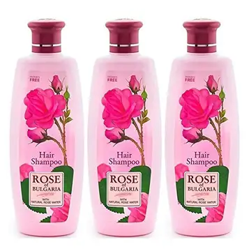 Rose of Bulgaria BioFresh  schampo för alla hårtyper med rosenvatten 3 x 330 ml