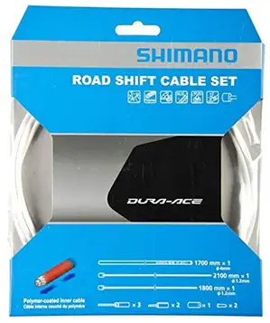 Shimano Kit Cables de Cambio 9000-Polímero/Blanco