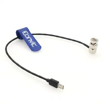 EONVIC Timecode kabel BNC hane för tentakel synkronisering tidkodsgenerator till multi mikro-USB för Sony FX3 FX30 FX30 Alpha 1 A1 A7S3 (100 cm)