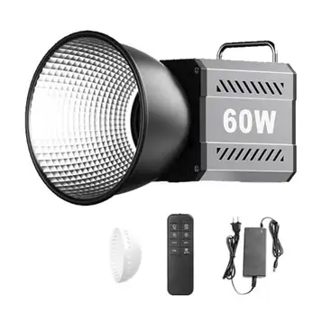 Booso 60W Pro Portable COB Photographic Studio Light Handheld Indoor Outdoor Photography Lights EU