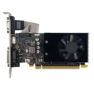 Oikabio GT730 grafikkort 2 GB GDDR5 64 bit 28 Nm 902 MHz 5012 MHz PCI 2.0 -kompatibelt + VGA+DVI-videokort