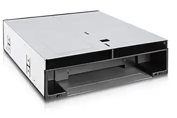 ICY DOCK flexiDOCK MB095SP-B – utbytbar ram/intern docka axelbandslös för 2 x 2,5 tum och 1 x 3,5 tum SATA/SAS SSD/HDD