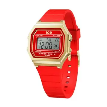 ICE-WATCH ICE digit retro Red passion Röd damklocka med plastarmband 022070 (Small)