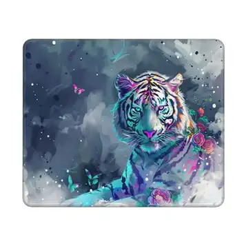 Dozsconz Gaming musmatta tiger musmatta XXL 270 x 210 mm XXL musmatta fantasi musmatta spel Zubehör mit anti-rutsch bas musmatta vattenbeständig och lång für Maus und Tastatur, heminredning, Geschenk kvinnor