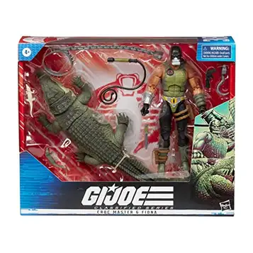 G.I. Joe Classified Series Croc Master & Fiona actionfigurer 38 samlarobjekt premium leksaker med tillbehör 15 cm skala anpassad paketkonst