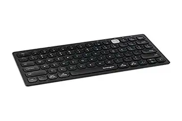 Kensington Trådlöst tangentbord Multi-Device Wireless Dual Compact Keyboard; Anslutningar via Bluetooth eller USB 3.0, QWERTY ES Mini Keyboard, Windows, Mac, iOS och ChromeOS (K75502ES)