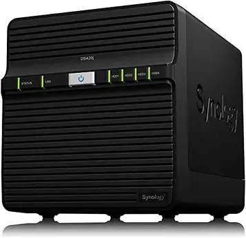 Synology DS420j 40 TB Desktop NAS 4-bay-lösning   Installerad med 4 x 10 TB Toshiba N300-enheter