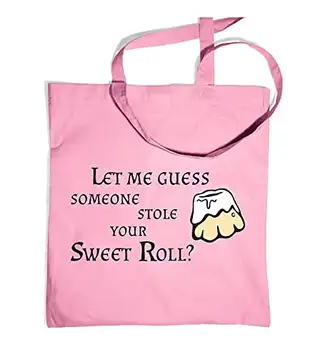 Gaming Bags By Big Mouth Någon stal din Sweetroll tygväska, Klassisk rosa, One Size Tote Bag, Väska