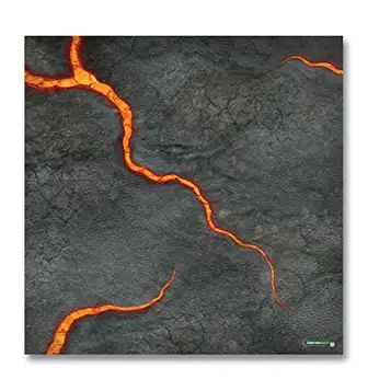 Gaming Mats By Bigmouth Lava spelmatta (3 fot x 3 fot)