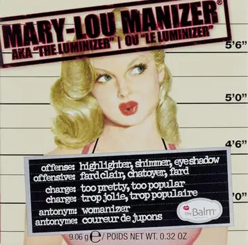 theBalm Mary-Lou Manizer, Honey-Hued Luminizer, Highlighter, 9,6 g