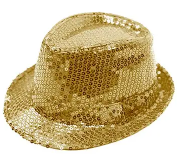 TrendyFashion FEDORA TRILBY GANGSTER SEQUIN HATT GLITTERY JAZ UNISEX KEPS HIPHOP FANCY KLÄNNING