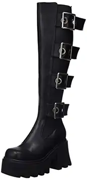 LAMODA Dam Orion's Bälte Knee High Boot, Svart PU, 37 EU