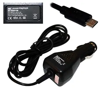 Power4Laptops DC-adapter surfplatta billaddare kompatibel med Acer Iconia Tab A3-A20FHD