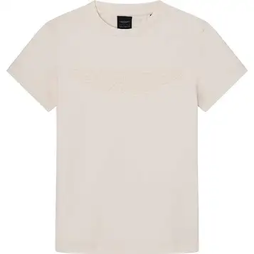 Hackett London pojke Am Emboss t-shirt, Beige (Ecru), 11 år