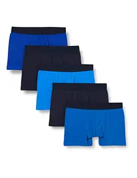 FM London (5-pack) boxershorts för män   ventilerande herrunderkläder lämpliga för alla tillfällen   boxershorts för män i flera paket utformade för 24-timmars användning, Blå (blå), M