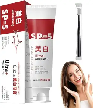 OBONG Sp-5 Toothpaste,Sp 5 Tooth Whitening,Sp-5 Probiotic Brightening Toothpaste,Deep Cleaning Care Toothpaste,Removes Tooth Stains,Prevents Tartar,Fresh Breath (1Pcs)