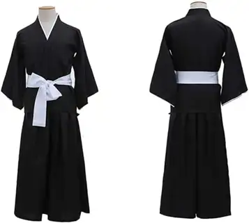 Syedeliso Anime cosplay-kostym, Kuchiki Rukia, rock, kimono, halloweenuniform, fullt set för halloween, karneval, fest (kostym, XXL)