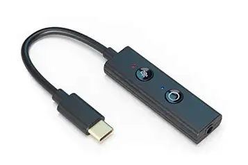 Creative Sound Blaster Play! 4, högupplöst ljudadapter, USB-C externt stereoljudskort DAC kompatibel med Windows, MAC, PS4, PS5, PC, hörlurar, bärbara datorer, smartphones, surfplattor