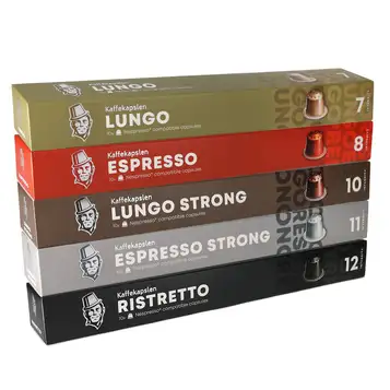 Kaffekapslen Prova-på-paket – Klassikerna  - 50 kapslar till Nespresso®