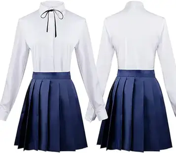 Syedeliso Anime Bocchi the Rock cosplay-kostym, Yamada Ryo-klänning, uniform, kjol, fullt set för halloweenkläder (Yamada Ryo-set, XXL)