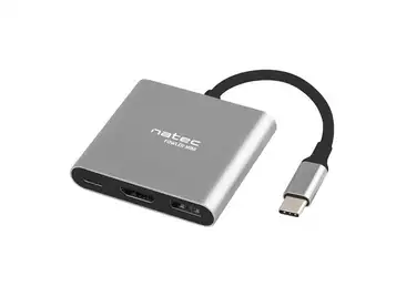 Natec USB-C till HDMI/USB 3.2 gen 1/USB-C-adapter 4K UHD