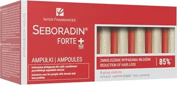 SEBORADIN Forte Serum for Hair Growth and Anti-Hair Loss, Treatment of Both Chronic Hair Loss and Thinning Hair, with Natural Extracts and Vitamins, Ampoules, (14 x 5 ml)