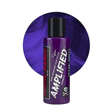 Manic Panic Ultra Violet Amplified Creme, Vegan, Cruelty Free, Purple Semi Permanent Hair Dye 118ml