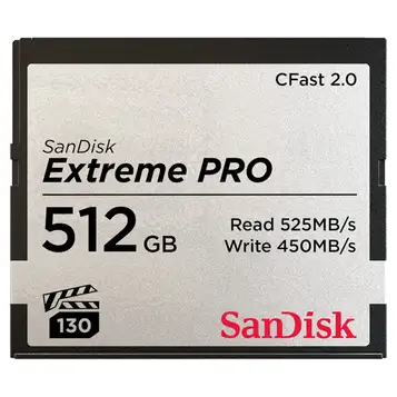 SanDisk Cfast 2.0 Extreme Pro 512GB 525MB/s