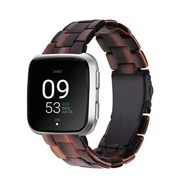 TopTen Klockrem kompatibel för Fitbit Versa 2/Versa/Versa Lite/Versa specialutgåva smartklocka, hartsarmband byte tillbehör justerbart armband K