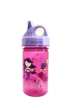 Nalgene Grip-n-Gulp Sustain dricksflaskor rosa sjöjungfru 0,35 l