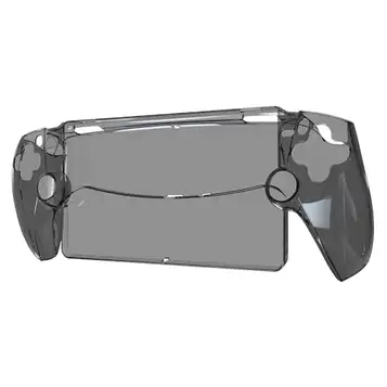 ARVALOLET transparent skyddsfodral för PS5-portal, stötsäkert kontrollfodral, tvättbart, svart, Game Console Cover