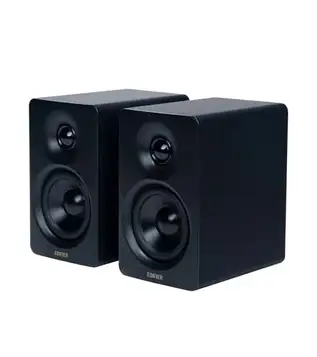 Edifier M60 Multimediahögtalare, Bluetooth 5.3, 66 W RMS, Hi-Res Audio & Wireless Audio, LDAC, 3" Mid Bass & 1" Tweeter, USB-C och Aux-ingångar, kompakt stationär högtalare, svart