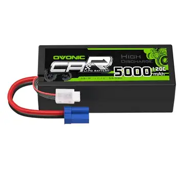 OVONIC 3s Lipo batteri 11,1 V 5 000 mAh 120C med EC5-kontakt Lipobatteri för RC bil truggy quadcopter helikopter lastbil båt flygplan