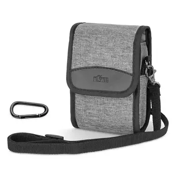 KIWIFOTOS Kompakt Digitalkamerafodral Resväska väska Crossbody Hölster för Canon G7X G5XII Sony ZV-1 II ZV-1 RX100 Serien Ricoh GR II GR III GRIIIX HDF Passar kamera upp till 130 x 80 x 50 mm