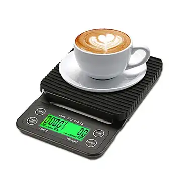 FTVOGUE 3 kg 0,1g Digitale Waage Hochpräzise LCD Elektronische Tropfkaffee Gramm Waage Küche Lebensmittel Kochwaage