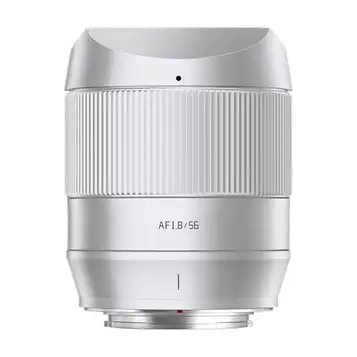 TTARTISAN 56 mm F1.8 metallbodied autofokus AF-lins kompatibel med FujiFilm X-fäste – silver