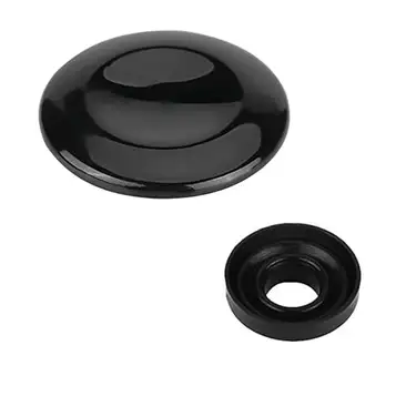 Young Wolf Navigation Button Joystick Control Center Button Cover MMI knob, reparation, kompatibel med 8K0998068A med tätningsring, plast, ljus svart (ADI-A4L A4 A6, Q5, Q7 S6)