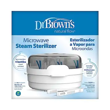 Dr Brown Microvågs sterilisator (utan flaskor), Vit