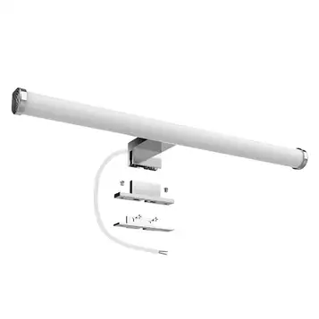 Aourow LED Spiegelleuchte für das Bad,Spiegellampe Badezimmer 40cm 10W 1200lm,Superhell Badlampe Spiegel Neutralweiß 4000K,IP44 Wasserdicht,Badezimmer Lampe Wand 230V,Klasse II(Kein Schalter)…