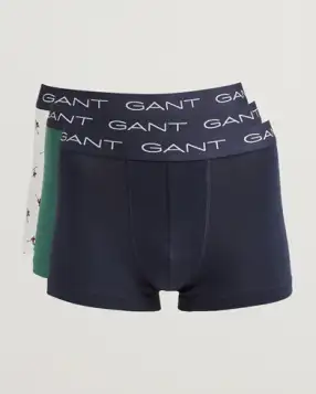 GANT 3-Pack Trunk Boxer Black/White/Green